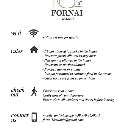 Fornai18 住宿加早餐酒店 卡塔尼亚